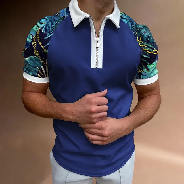 Men's Short-Sleeved Polo Shirt - Size M-3XL