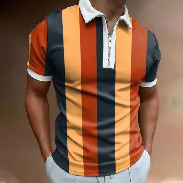 Men's Short-Sleeved Polo Shirt - Size M-3XL