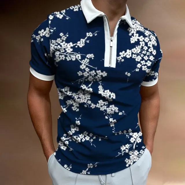 Men's Short-Sleeved Polo Shirt - Size M-3XL