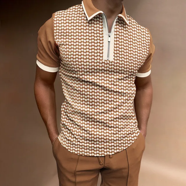 Men's Short-Sleeved Polo Shirt - Size M-3XL