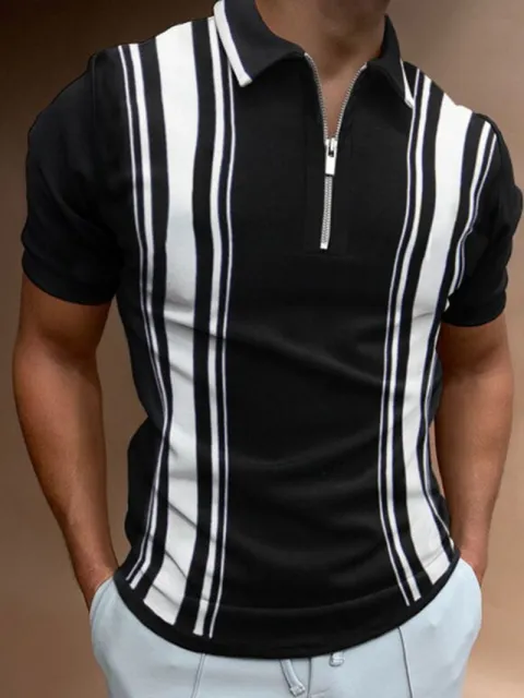 Men's Short-Sleeved Polo Shirt - Size M-3XL