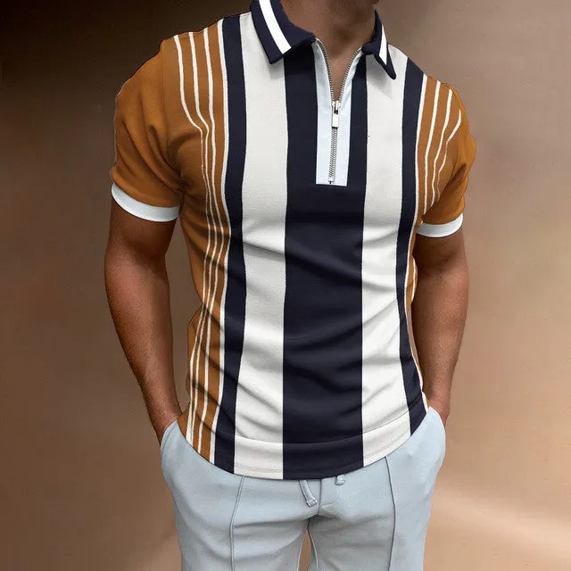Men's Short-Sleeved Polo Shirt - Size M-3XL