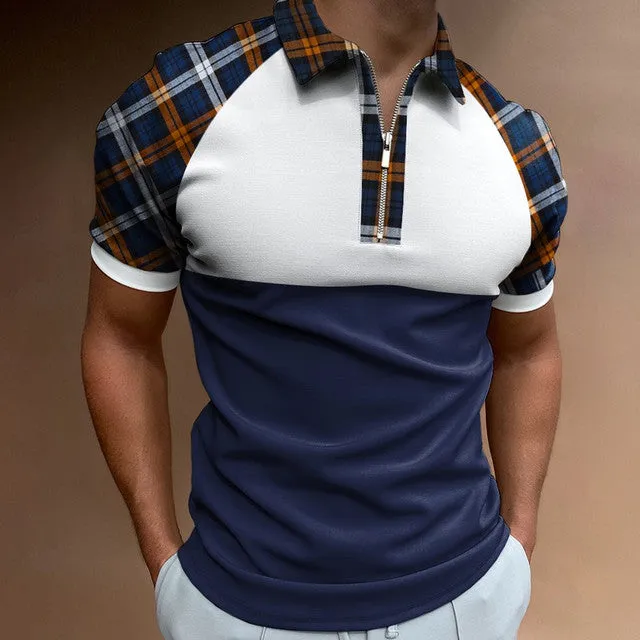 Men's Short-Sleeved Polo Shirt - Size M-3XL
