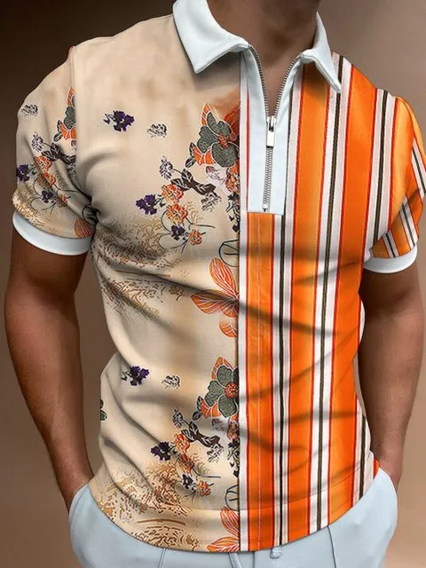 Men's Short-Sleeved Polo Shirt - Size M-3XL