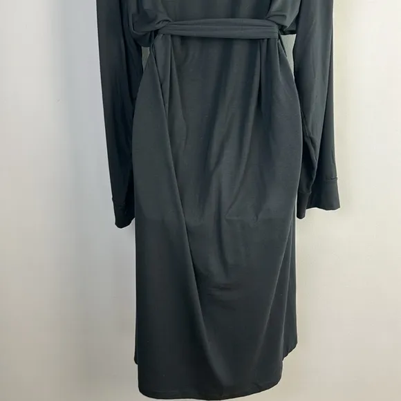 MeUndies Ultra Modal Hooded Full Length Robe Unisex S/M Black Breathable Fabric