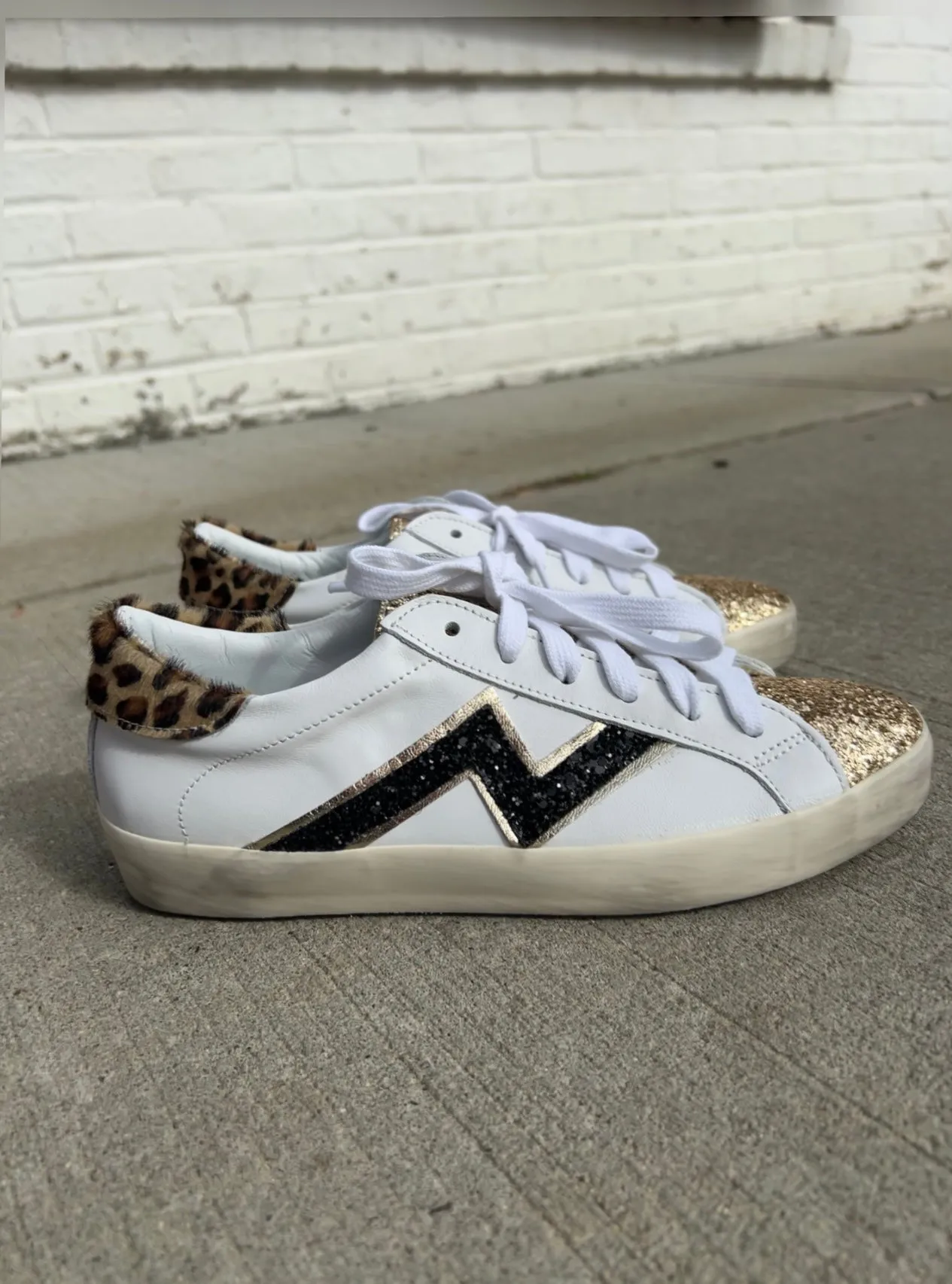 Michele Lopriore Nina Sneaker Gold Glitter