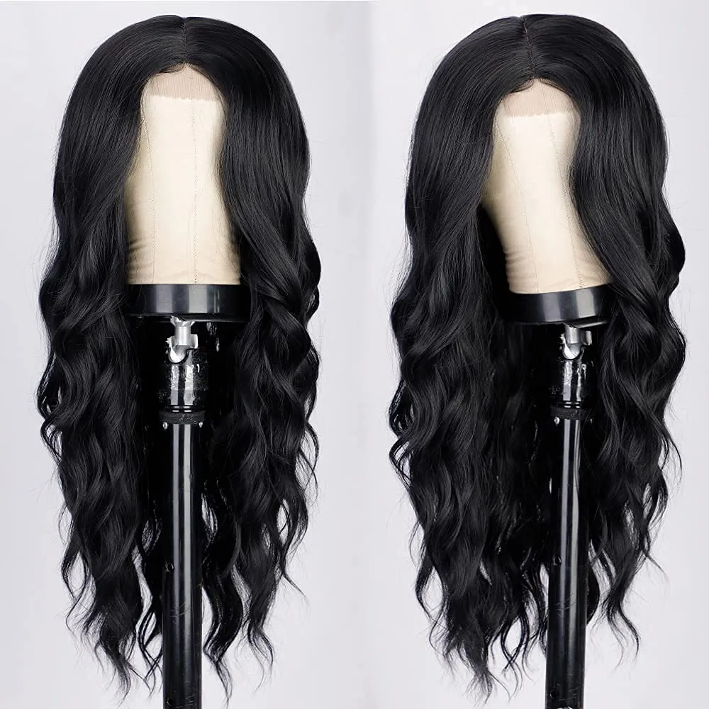 Middle Part Long Wavy Full Cap Wig