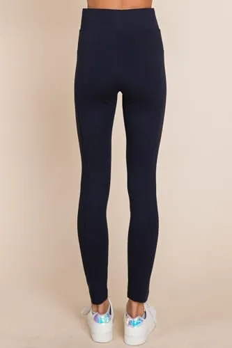 MINT PLUS PINK Womens Yoga Gym Dress Pants - Stretch Workout Crossover V Back Leggings for Women Crossover High Waisted Pants