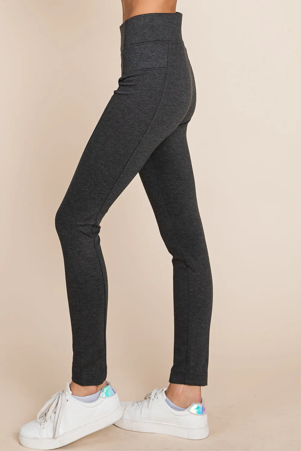 MINT PLUS PINK Womens Yoga Gym Dress Pants - Stretch Workout Crossover V Back Leggings for Women Crossover High Waisted Pants