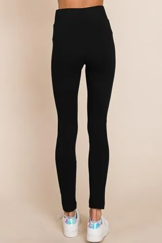 MINT PLUS PINK Womens Yoga Gym Dress Pants - Stretch Workout Crossover V Back Leggings for Women Crossover High Waisted Pants
