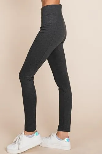 MINT PLUS PINK Womens Yoga Gym Dress Pants - Stretch Workout Crossover V Back Leggings for Women Crossover High Waisted Pants