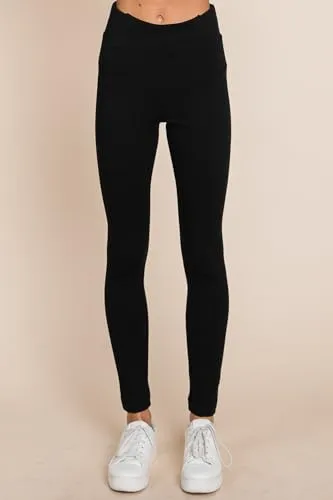 MINT PLUS PINK Womens Yoga Gym Dress Pants - Stretch Workout Crossover V Back Leggings for Women Crossover High Waisted Pants