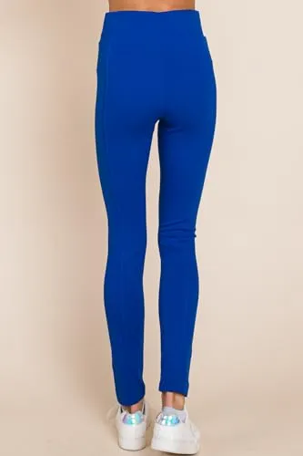 MINT PLUS PINK Womens Yoga Gym Dress Pants - Stretch Workout Crossover V Back Leggings for Women Crossover High Waisted Pants
