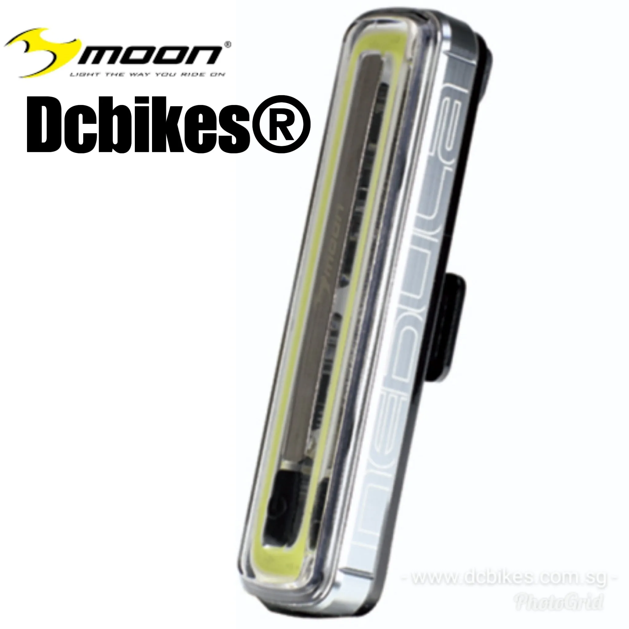 Moon 200 Red | 400 White Lumens Nebula Rechargeable Front | Rear Headlight Led Light