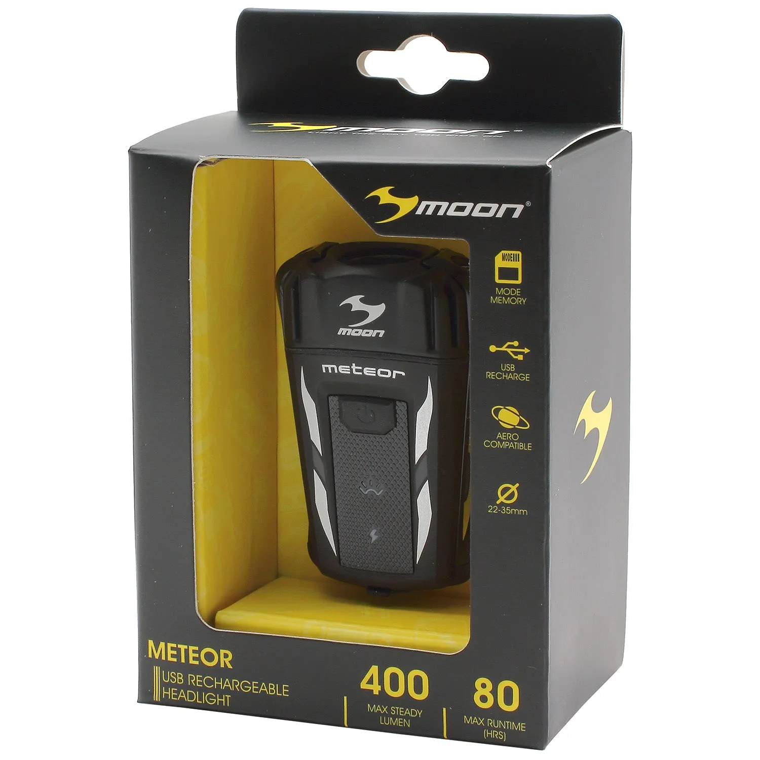Moon Meteor USB Rechargeable Bike Front Light