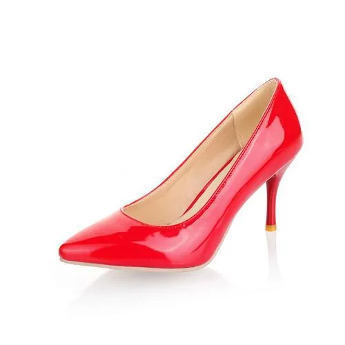 MORAZORA Big Size 34-45 2018 New Fashion high heels women pumps thin heel classic white red nede beige sexy prom wedding shoes
