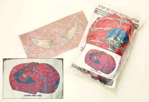 MOTOR BIKE HELMET SKIN COVER VARIOUS DESIGNS WITH VISOR STICKER-OFF ROAD USE