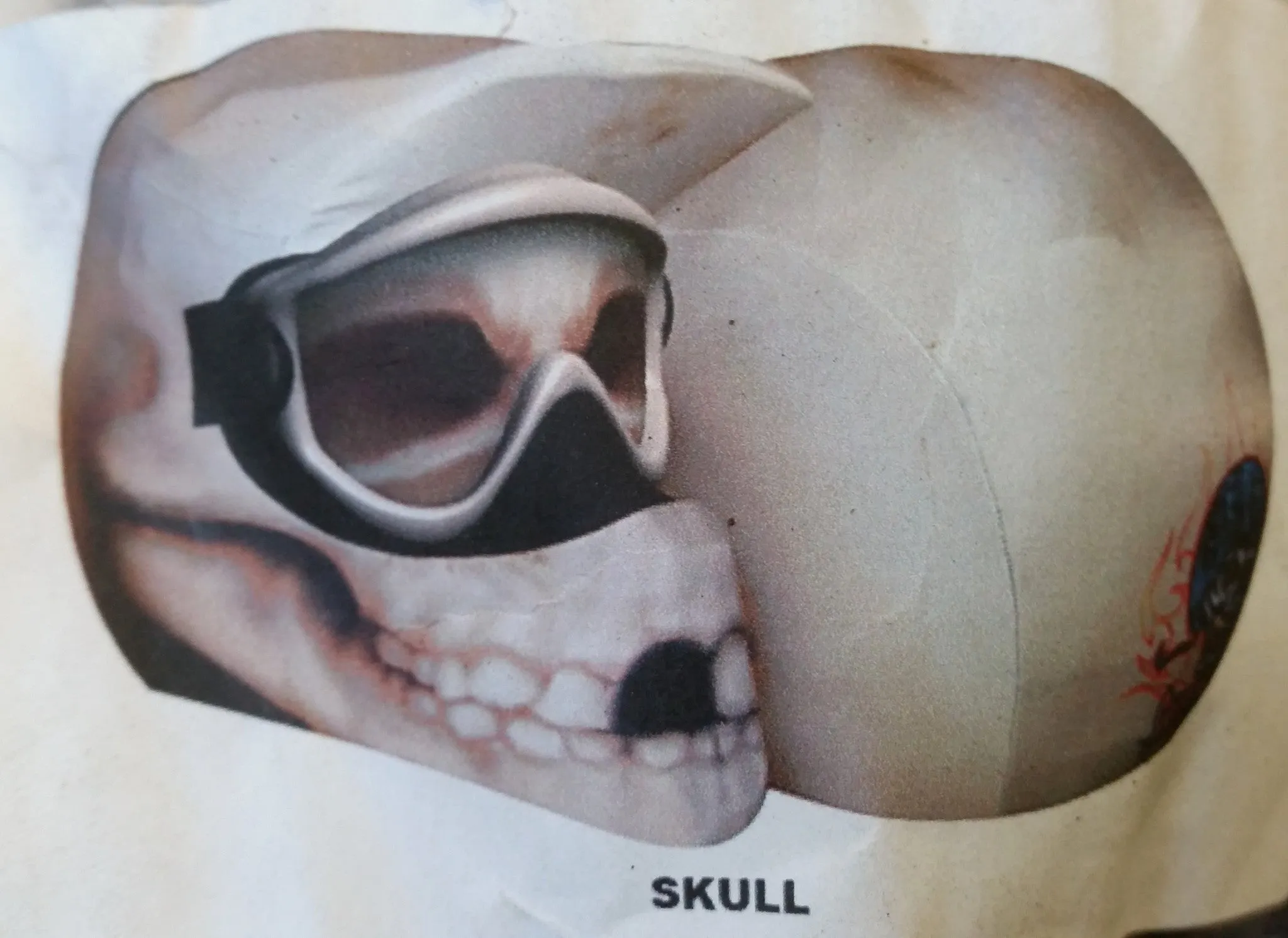 MOTOR BIKE HELMET SKIN COVER VARIOUS DESIGNS WITH VISOR STICKER-OFF ROAD USE