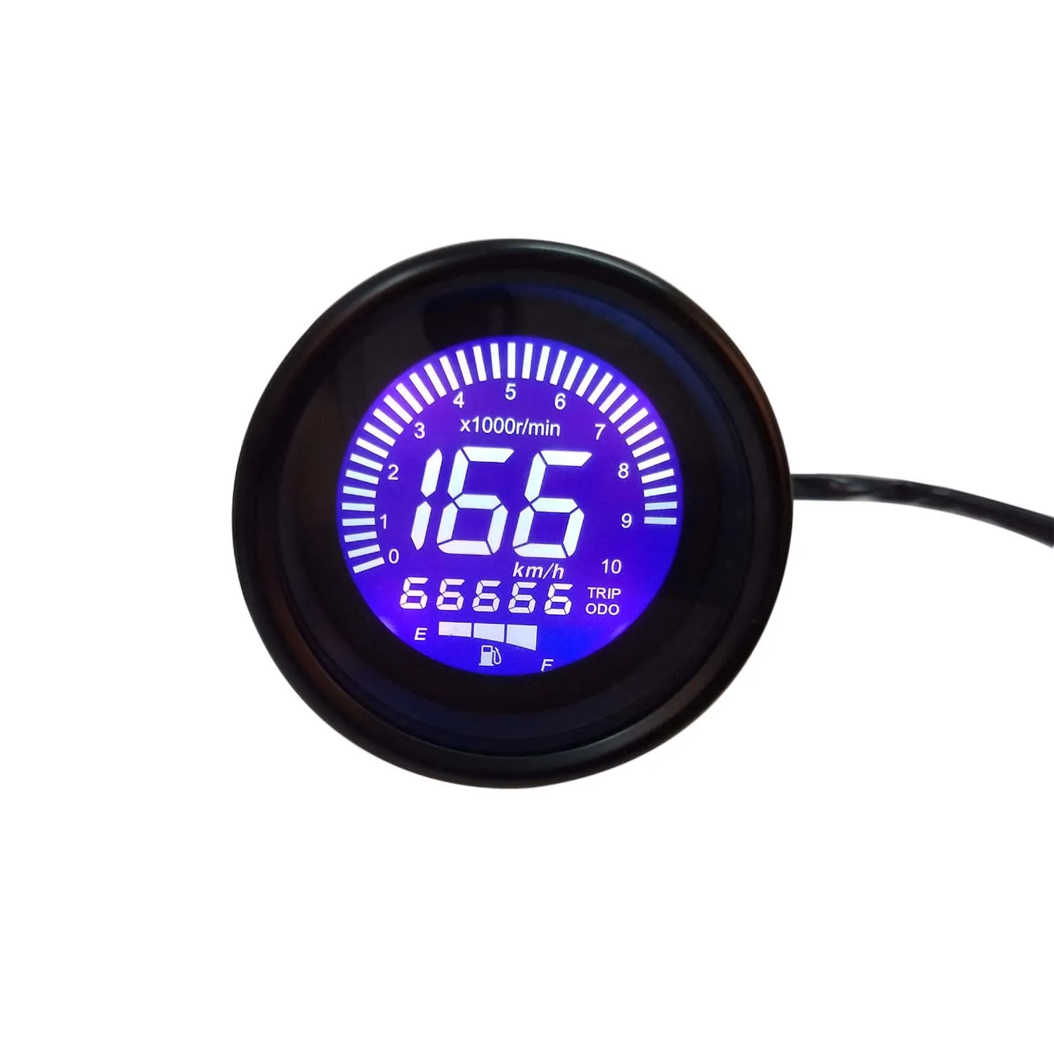Motorcycle LCD Digital Display Speed meter Oil Level RPM Speed Meter