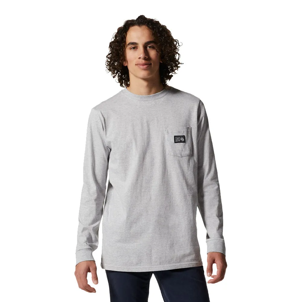 Mountain Hardwear Men's MHW Logo Label Long Sleeve Pocket Top