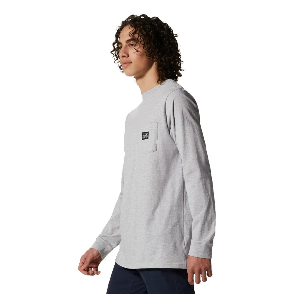 Mountain Hardwear Men's MHW Logo Label Long Sleeve Pocket Top