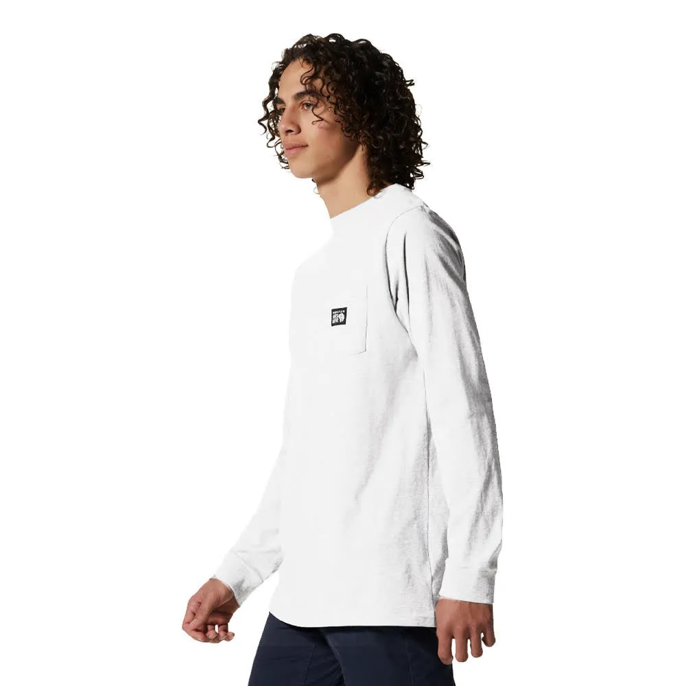 Mountain Hardwear Men's MHW Logo Label Long Sleeve Pocket Top