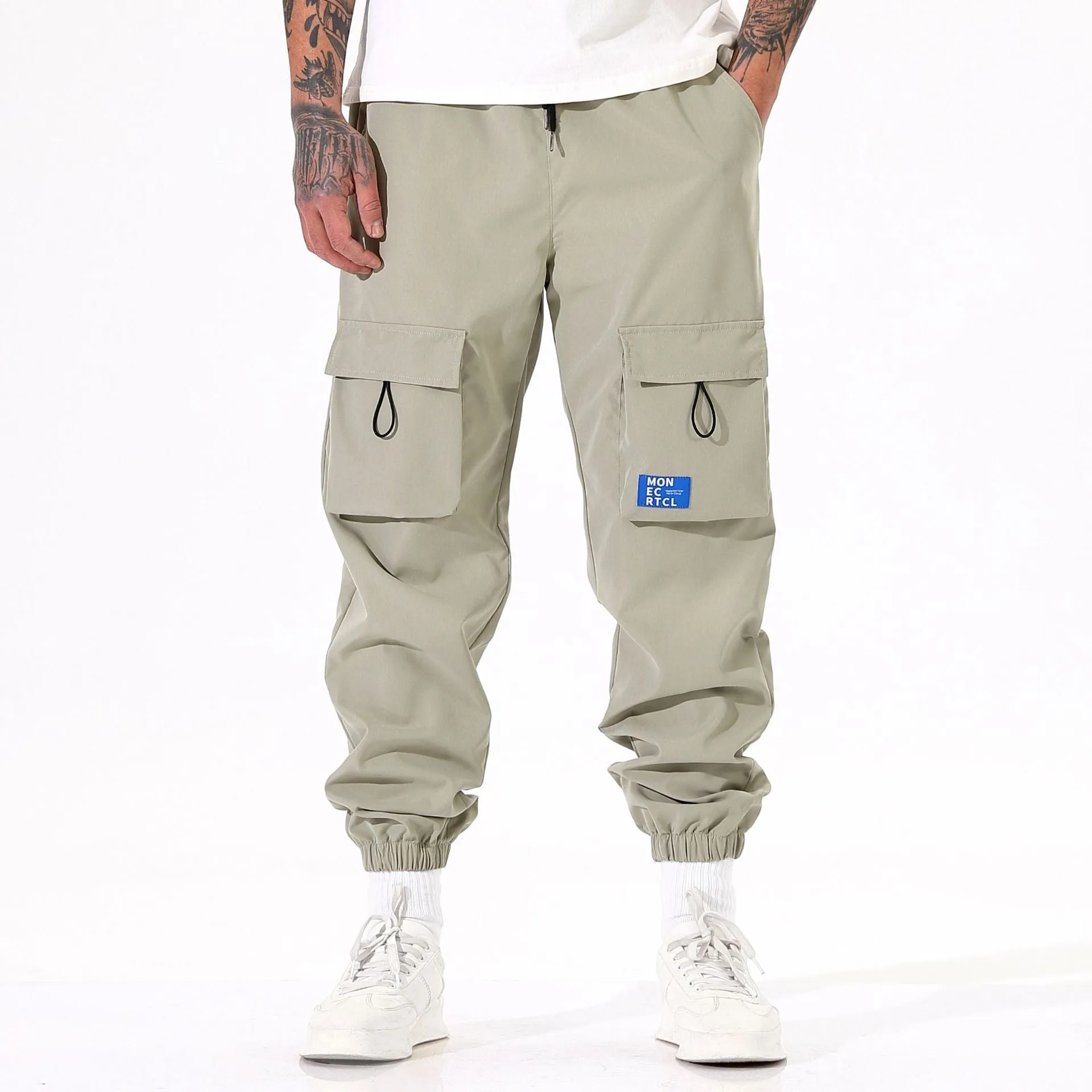 Multi-pocket cargo pants-D410 | Inspanda