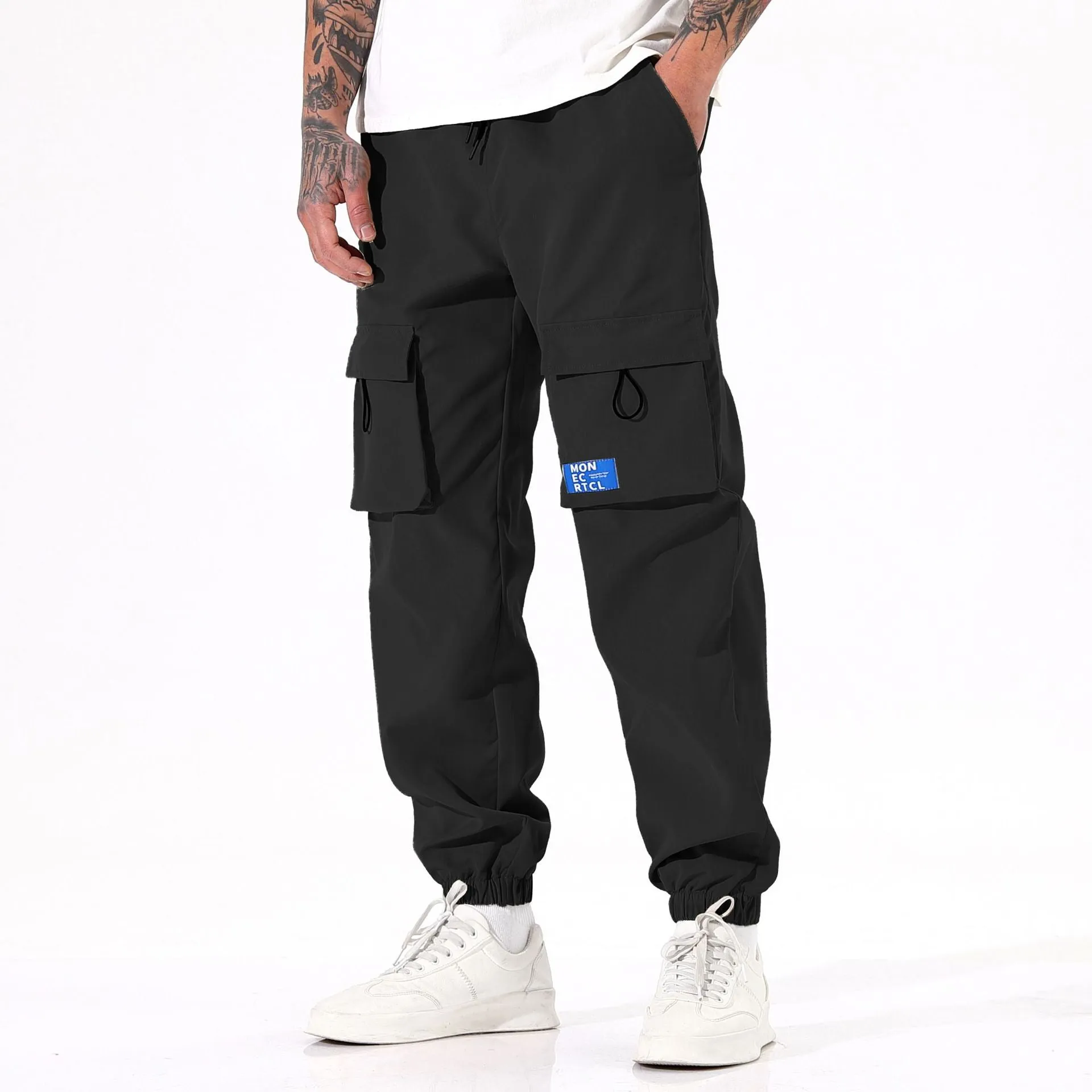 Multi-pocket cargo pants-D410 | Inspanda