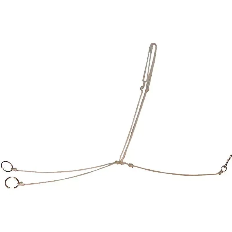 Mustang White Poly String Martingale