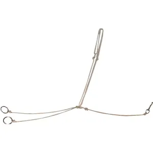 Mustang White Poly String Martingale