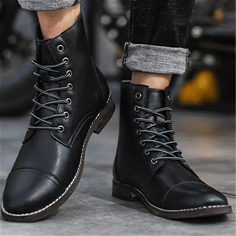 New Casual Simple Style Outdoor Ankle Boots For Men