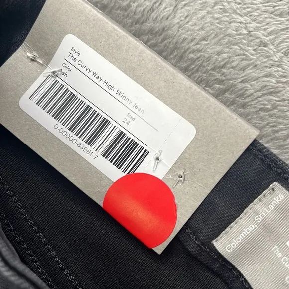 NEW Everlane 24, 00 Organic Cotton, The Curvy Way High Skinny Jean Black