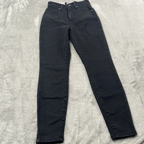 NEW Everlane 24, 00 Organic Cotton, The Curvy Way High Skinny Jean Black
