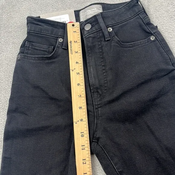 NEW Everlane 24, 00 Organic Cotton, The Curvy Way High Skinny Jean Black