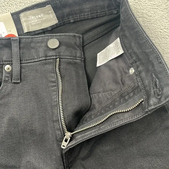 NEW Everlane 24, 00 Organic Cotton, The Curvy Way High Skinny Jean Black
