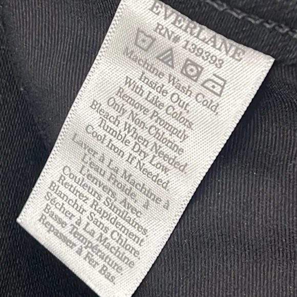 NEW Everlane 24, 00 Organic Cotton, The Curvy Way High Skinny Jean Black
