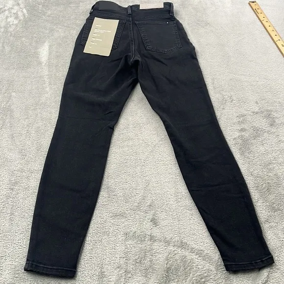 NEW Everlane 24, 00 Organic Cotton, The Curvy Way High Skinny Jean Black