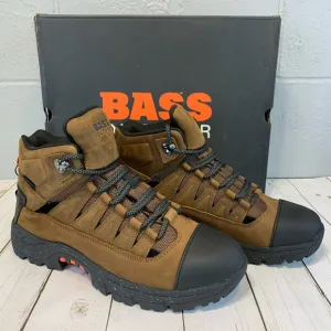 NIB Bass Outdoor Leather Workwear Modern Boot Bison Lion Black Men's Size 9.5