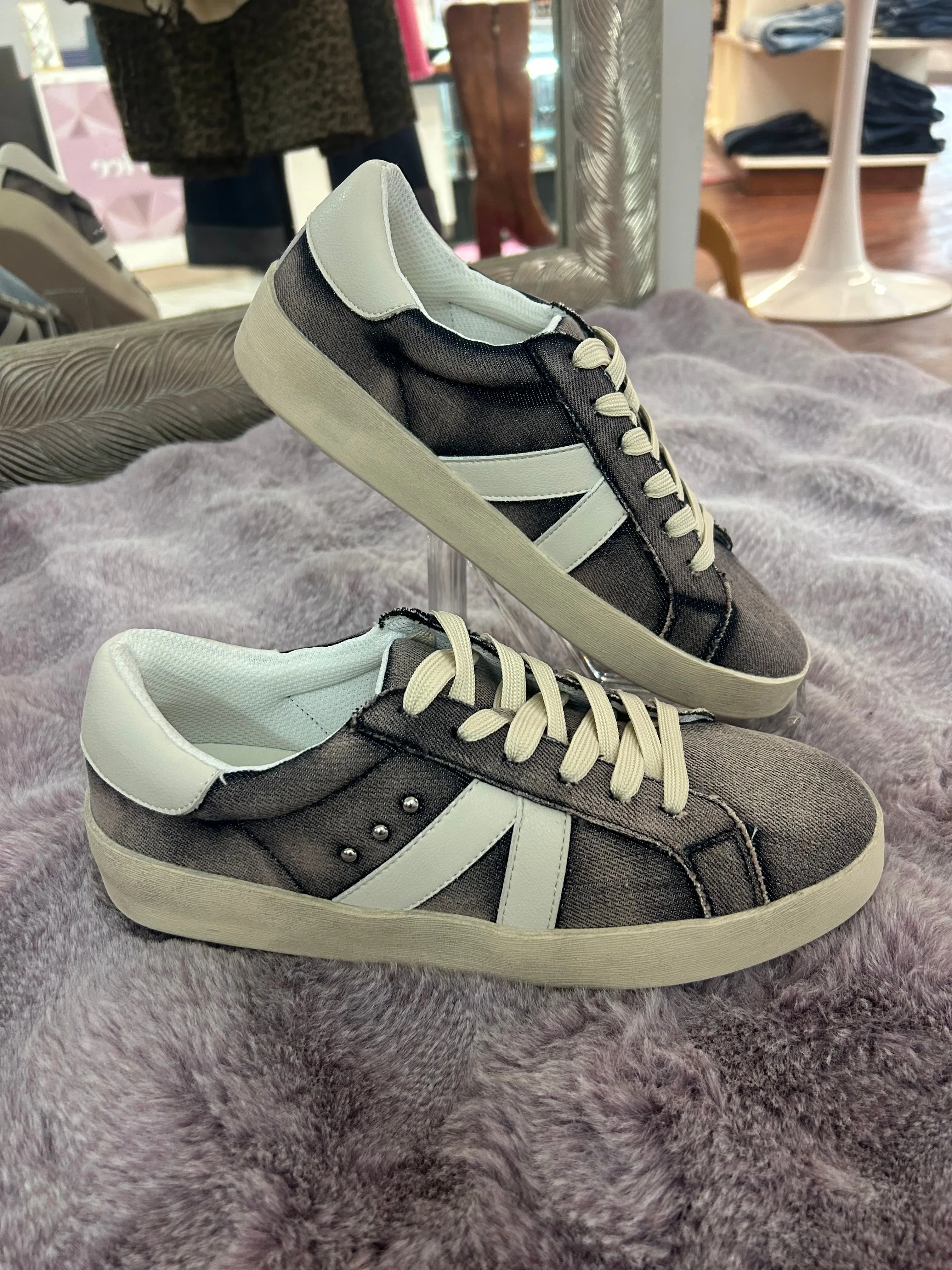 No Chaser Sneakers: Denim