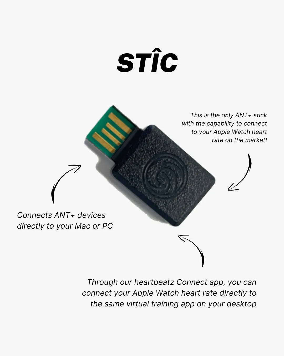 NPE STÎC (ANT  and Apple Watch heart rate USB stick)