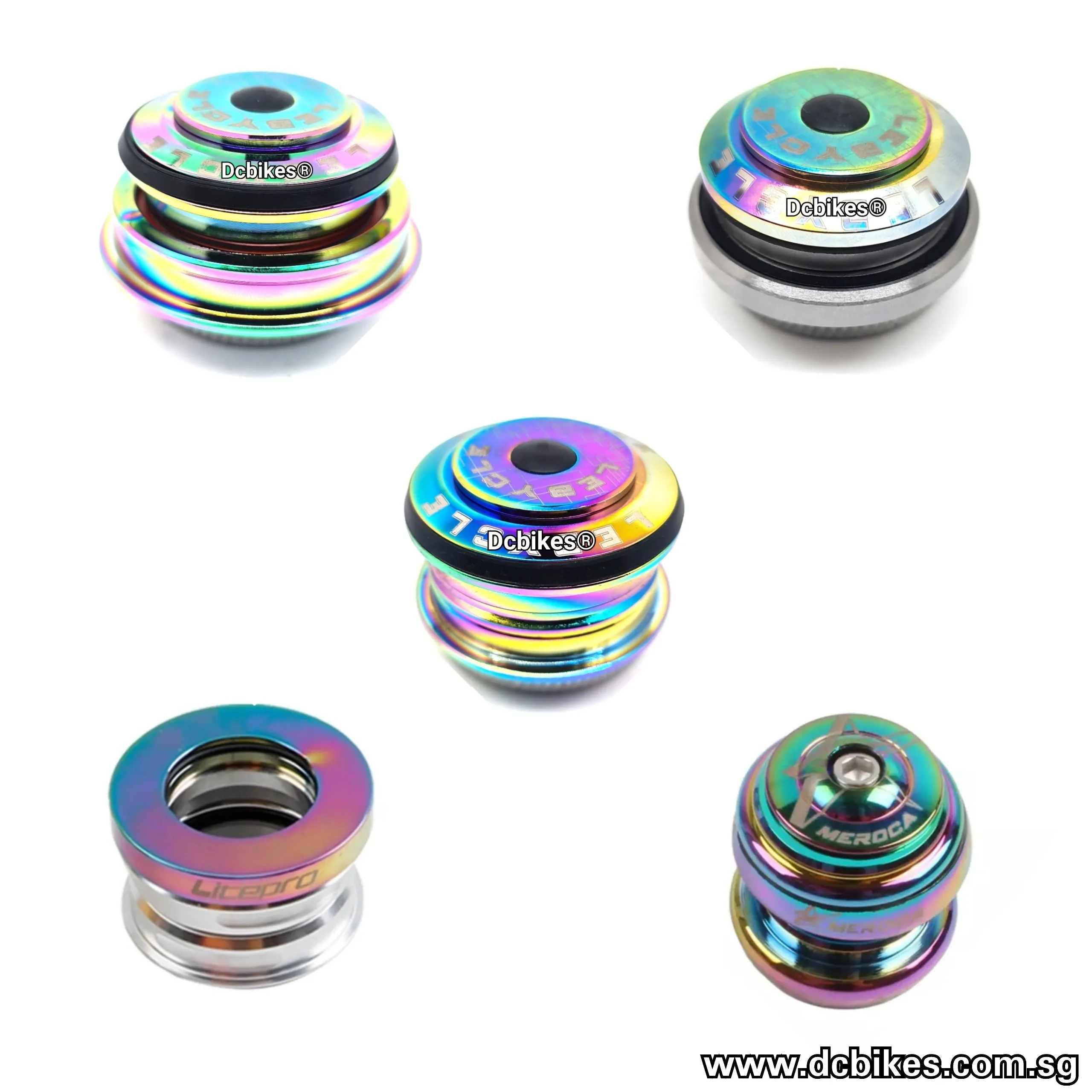 Oil Slick Rainbow MTB Bicycle Headset 