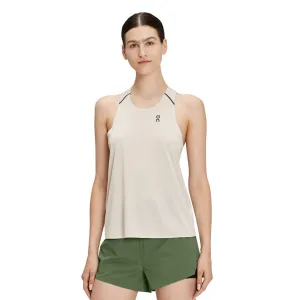 On Running Tank-Tee (Womens) - Pearl/Undyed-White
