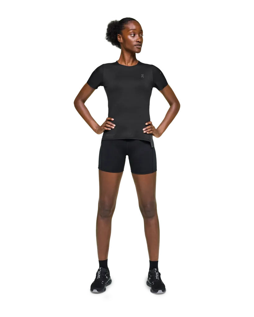 On Running Women's Performance Tee | Black/Eclipse