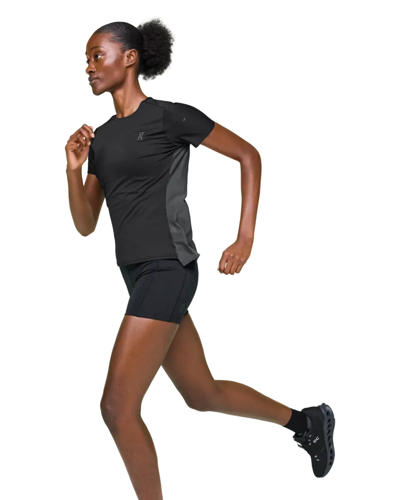 On Running Women's Performance Tee | Black/Eclipse