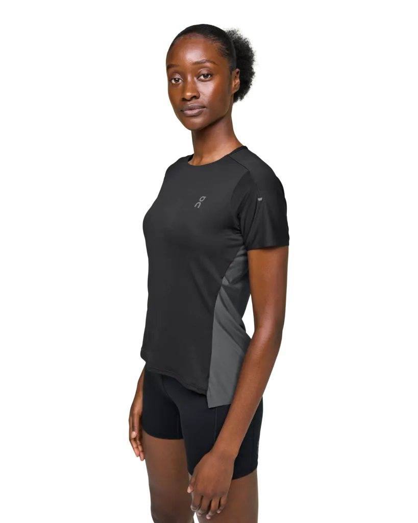 On Running Women's Performance Tee | Black/Eclipse