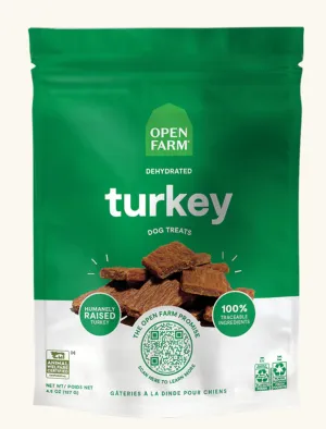 Open Farm Dehydrated Turkey Dog Treats (4.5oz/127g)
