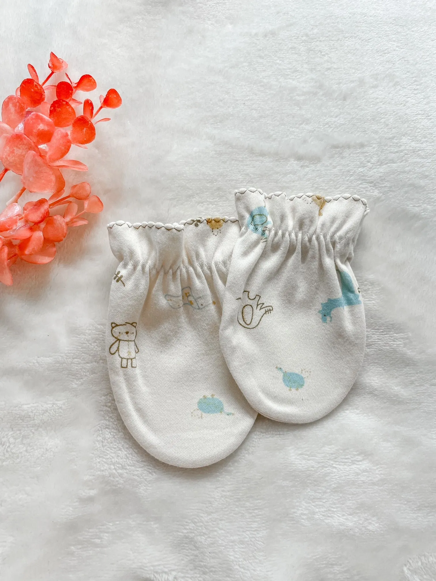 Organic Cotton Baby Mittens