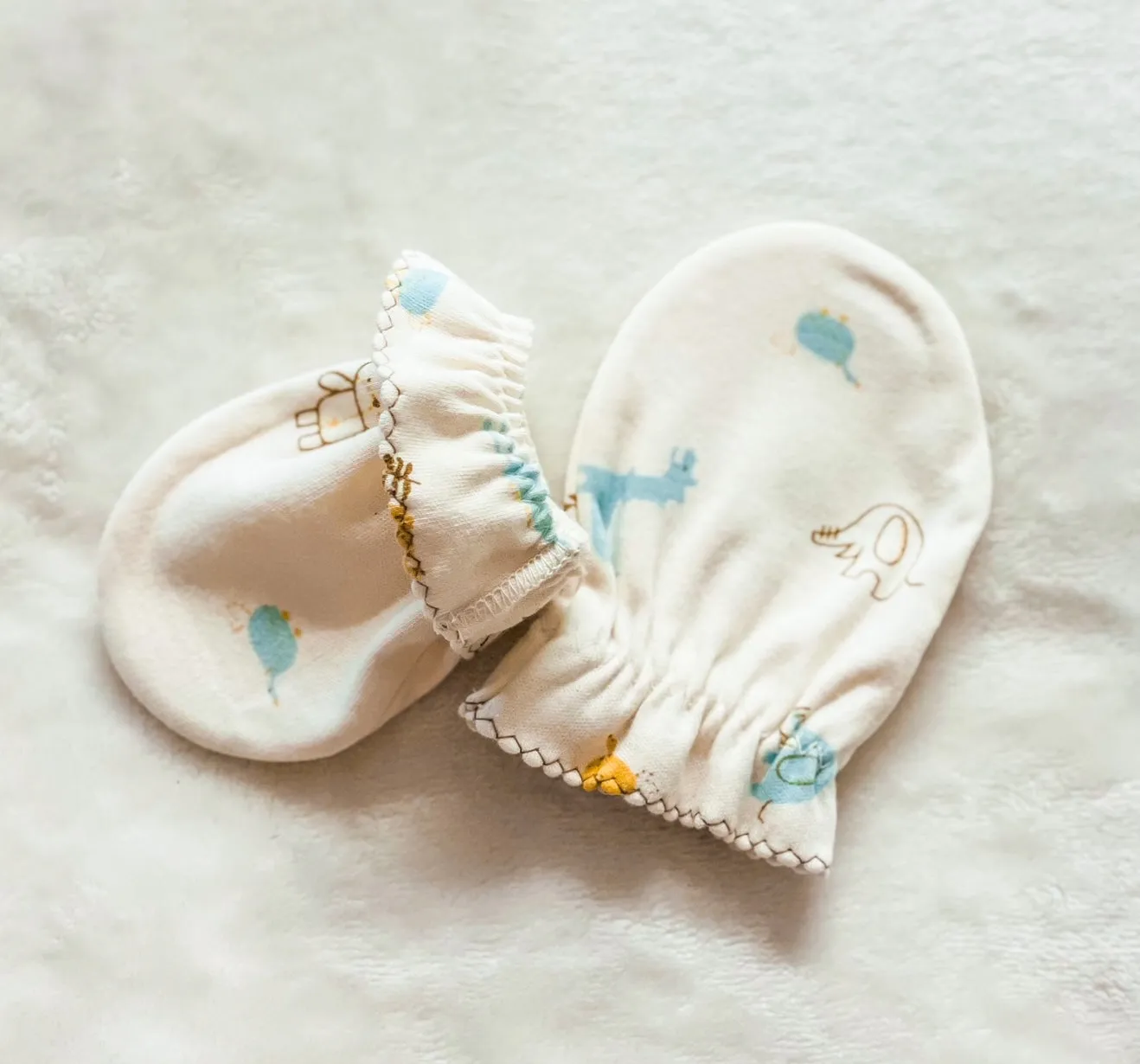 Organic Cotton Baby Mittens