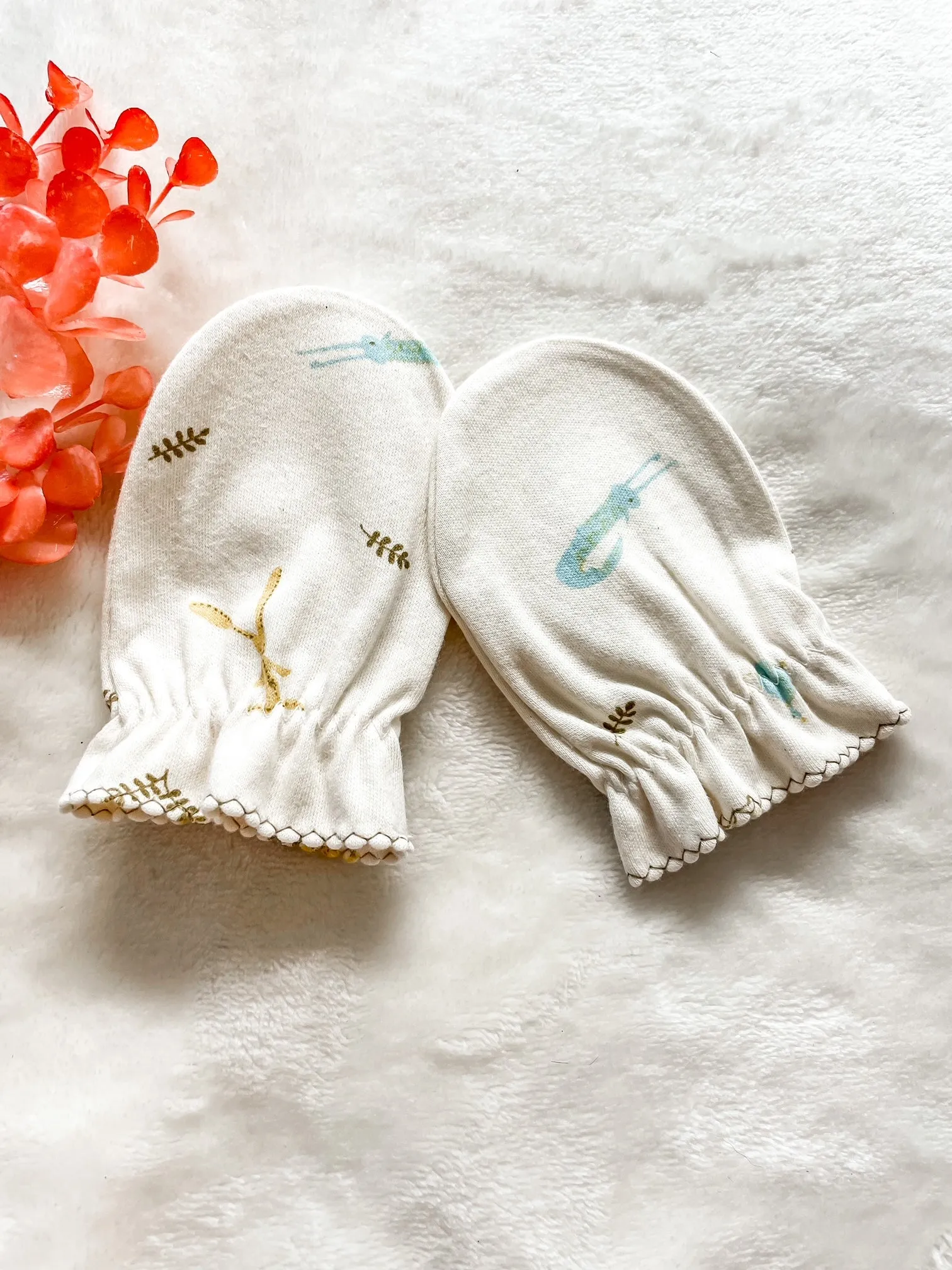 Organic Cotton Baby Mittens