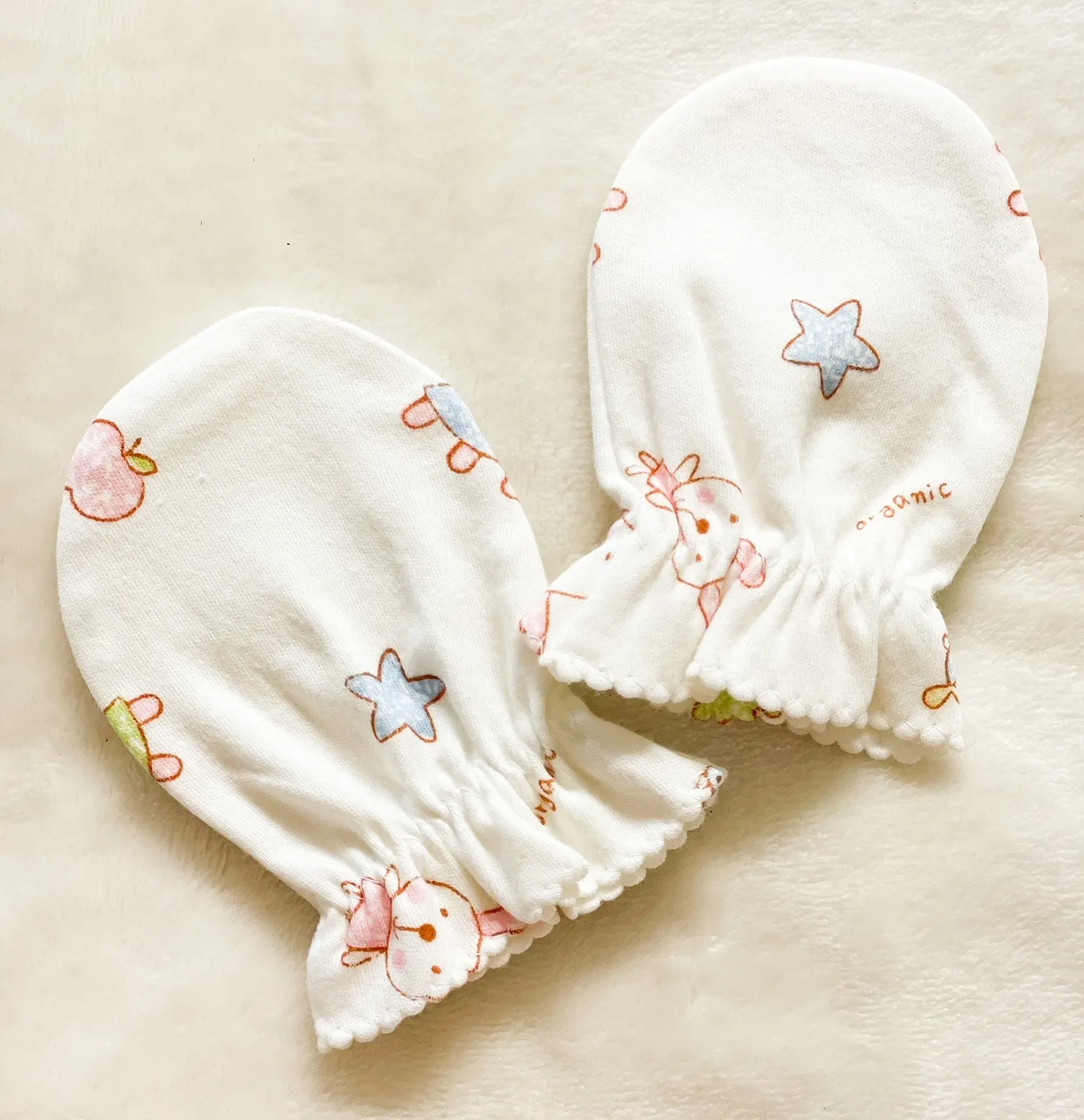 Organic Cotton Baby Mittens